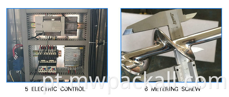 Máquina de enchimento automática de poço de grão seco em pó de servo -servo 2 anos de garantia de 2 anos de garantia